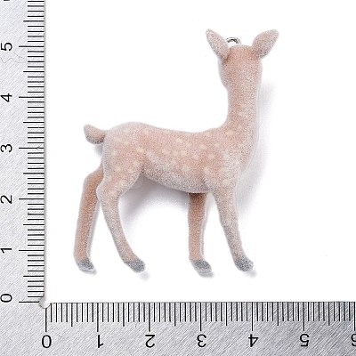 Flocky Resin Pendants LS-RESI-Q002-08B-1