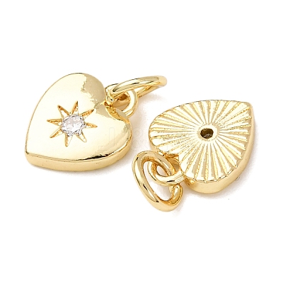 Brass Micro Pave Cubic Zirconia Charms RB-I078-67G-NR-1