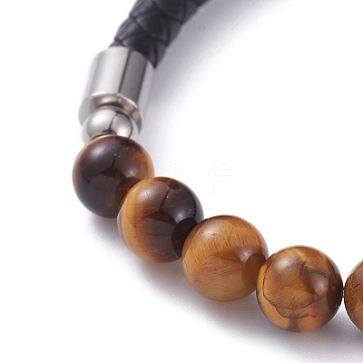 Unisex Leather Cord Bracelets BJEW-JB04852-02-1