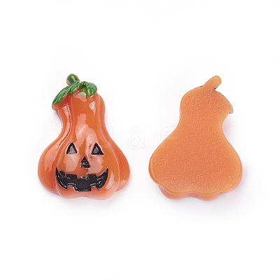 Halloween Theme Resin Cabochons CRES-X0010-07-1