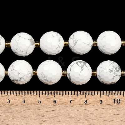 Natural Howlite Beads Strands G-C249-A13-16mm-1