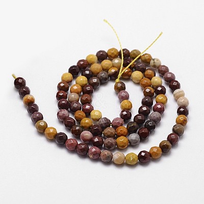 Natural Mookaite Beads Strands X-G-D840-30-4mm-1