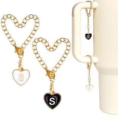 2 Sets Alloy Enamel Cup Pendant Decorations HJEW-SC0001-56S-1