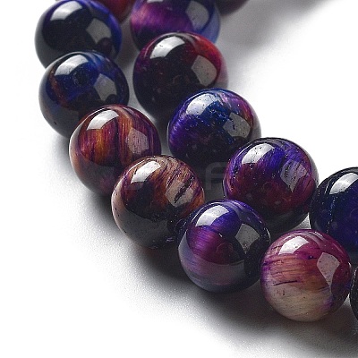 Natural Rainbow Tiger Eye Beads Strands G-NH0002-A01-B03-1