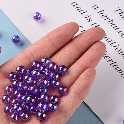 Transparent Acrylic Beads LS-MACR-S370-B8mm-747-1