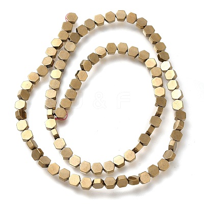 Electroplated Synthetic Non-magnetic Hematite Beads Strands G-C154-B01-01D-1
