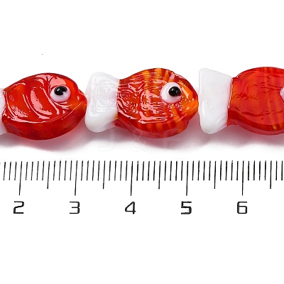 Handmade Lampwork Beads Strands LS-LAMP-G154-07M-1
