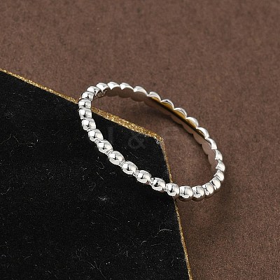 925 Streling Silver Plain Band Rings RJEW-P164-01C-P-1