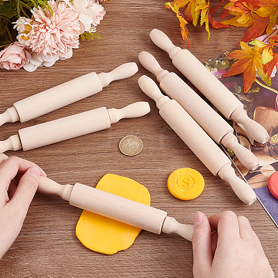 Wooden Rolling Pin TOOL-WH0130-10-1