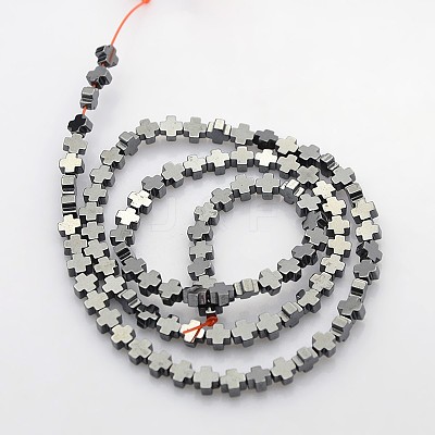 Electroplate Non-magnetic Synthetic Hematite Beads Strands G-J211-01-1