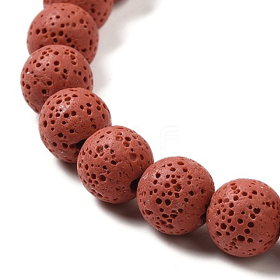 Natural Lava Rock Bead Strands G-L435-03-8mm-12-1
