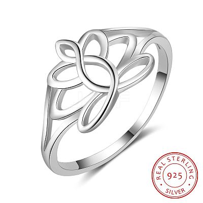Flower 925 Sterling Silver Finger Rings FS-WG1E6A3-01-1