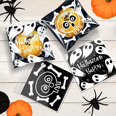 Halloween Theme Plastic Bakeware Bag ABAG-F007-01B-1