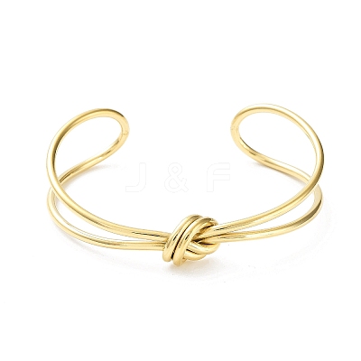 304 Stainless Steel Cuff Bangles BJEW-G685-01E-1