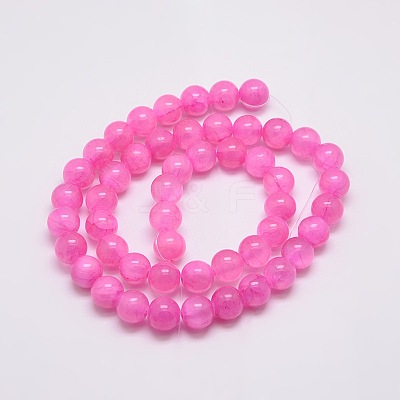 Dyed Natural Green Jade Beads Strands JBS053-10MM-24-1