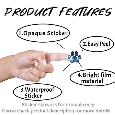 Self-Adhesive Paper Decorative Stickers DIY-WH0562-083-1