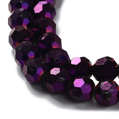 Electroplate Glass Bead Strands EGLA-R042-6mm-02-1