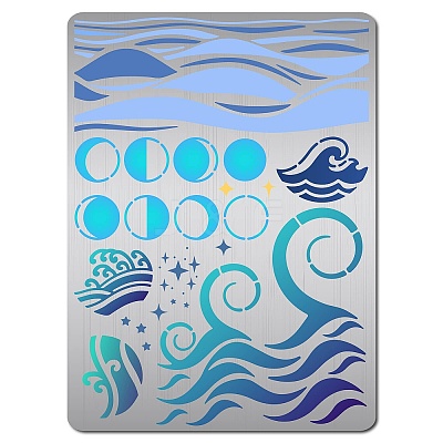 Stainless Steel Metal Cutting Dies Stencils DIY-WH0289-088-1