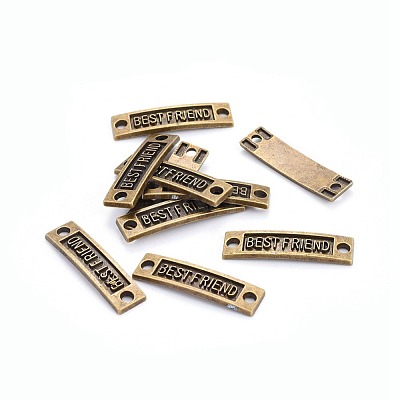 Tibetan Style Links connectors for Friendship TIBE-4270-AB-FF-1
