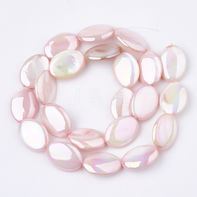 AB Color Freshwater Shell Beads Strands X-SHEL-S274-39E-1