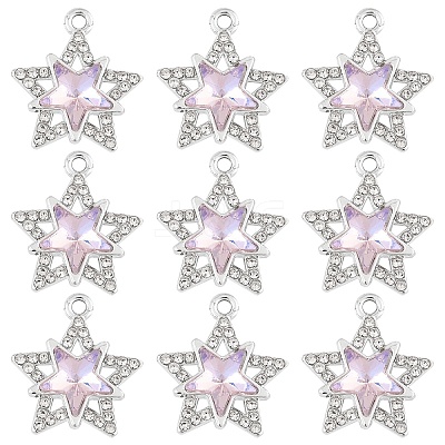 10Pcs Glass Pendants GLAA-YW0004-64A-05-1