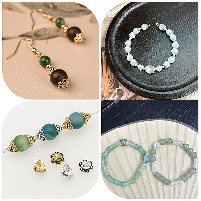 360Pcs 12 Styles Alloy Bead Caps FIND-PA0001-15-1