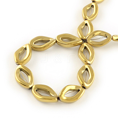 Electroplated Non-magnetic Synthetic Hematite Beads Strands G-R259-39F-1