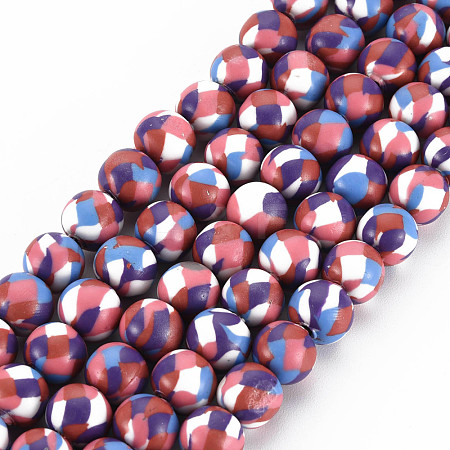 Handmade Polymer Clay Beads Strands CLAY-N008-054-02-1