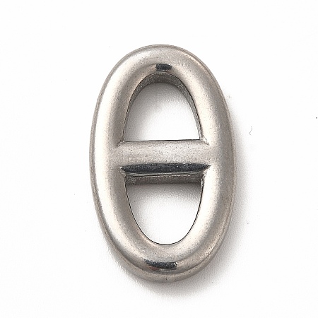 Non-Tarnish 304 Stainless Steel Connector Charms STAS-P322-02B-P-1