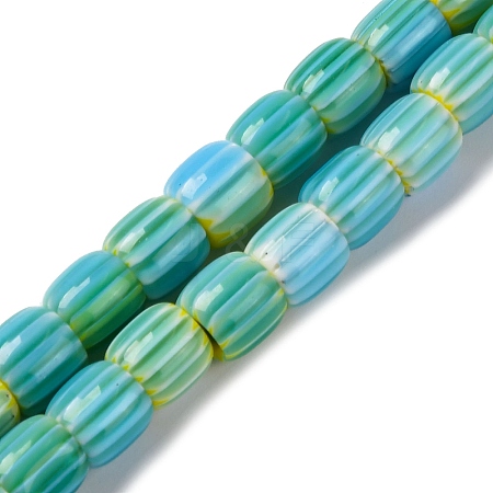 Handmade Lampwork Beads Strands X-LAMP-K041-01B-23-1
