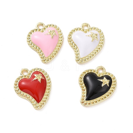 Alloy Enamel Pendants PALLOY-D011-08LG-1