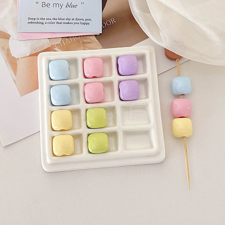 Opaque Acrylic European Beads OACR-N163-82-1