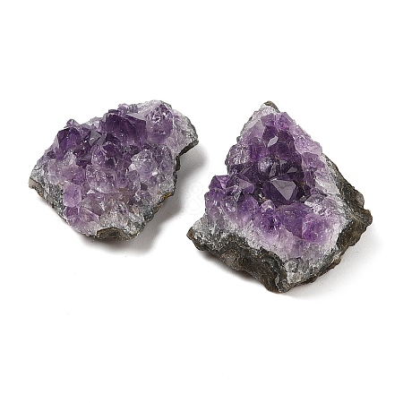 Nuggets Natural Amethyst Geode Crystal Cluster AJEW-A055-01-1