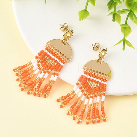 Brass Chandelier Earrings for Women EJEW-MZ00757-03-1