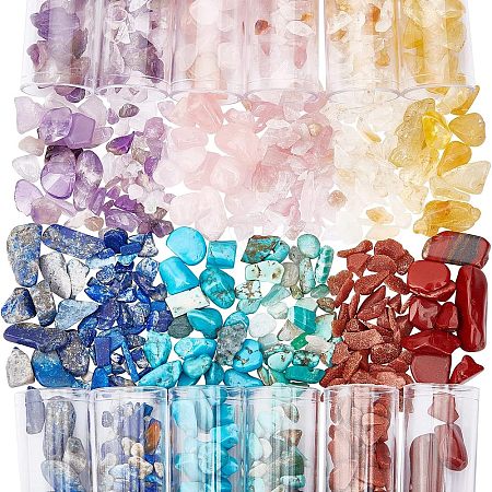  240G 12 Style Natural & Synthetic Mixed Gemstone Beads G-NB0003-23-1