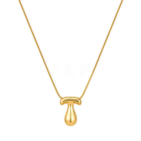 304 Stainless Steel Alphabet Pendant Necklaces for Men and Women GP1122-20-1