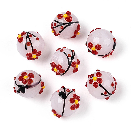 Handmade Lampwork Enamel Beads LAMP-T023-23K-1