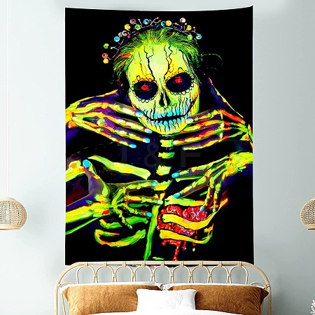 Halloween Theme Polyester Wall Hanging Tapestry HAWE-PW0001-108A-01-1