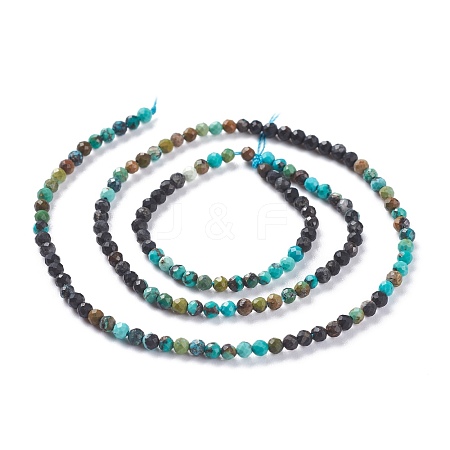 Natural HuBei Turquoise Beads Strands G-A026-A13-3mm-1