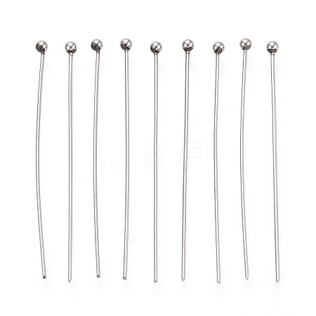 304 Stainless Steel Head Pins STAS-T065-40mm-20P-1