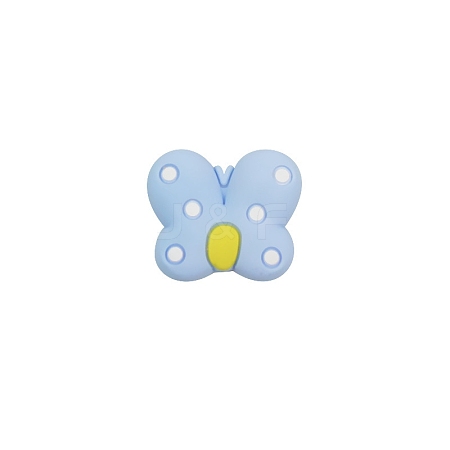 Butterfly Food Grade Eco-Friendly Silicone Focal Beads PW-WG24328-10-1