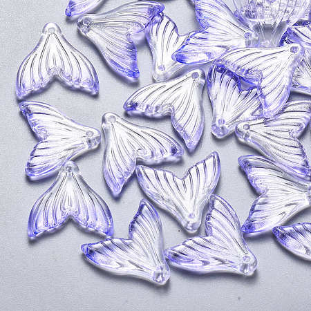 Transparent Spray Painted Glass Pendants GLAA-S190-009A-01-1