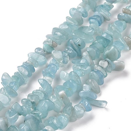 Natural Aquamarine Chips Beads Strands G-D0002-A02-1