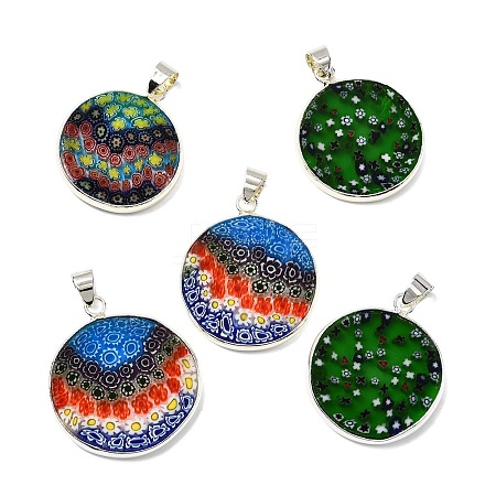 Handmade Lampwork Pendants LAMP-D002-04B-S-1