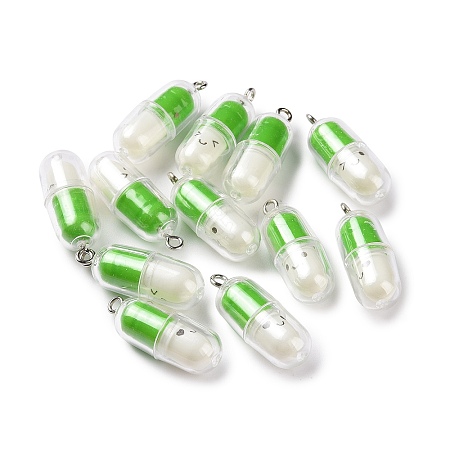Translucent Plastic Pendants LS-X-KY-L006-29D-1