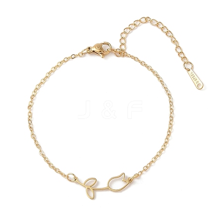304 Stainless Steel Bracelets BJEW-Q340-02G-1