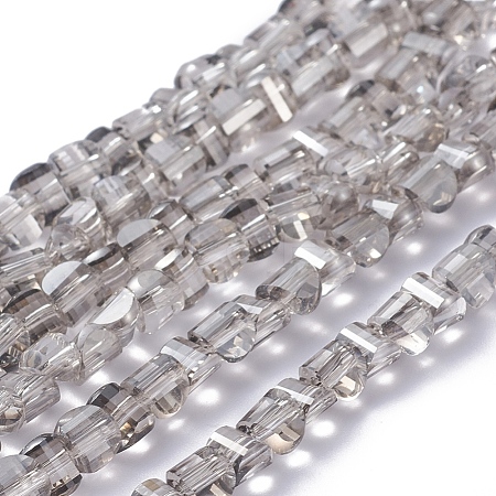 Electroplate Glass Beads Strands EGLA-L023A-PL01-1