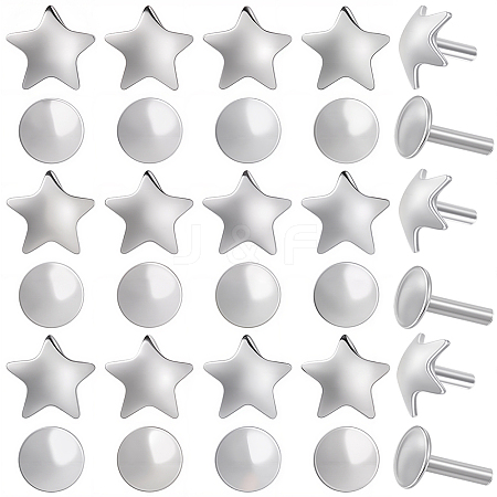 30Pcs 2 Styles 925 Sterling Silver Flat Head Pins STER-SC0001-70P-1