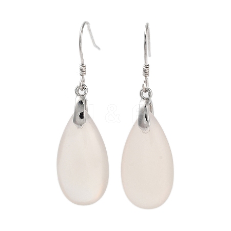 Natural Agate Dangle Earrings for Women EJEW-C083-04P-1