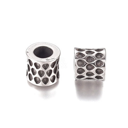 304 Stainless Steel European Beads STAS-M274-046AS-1